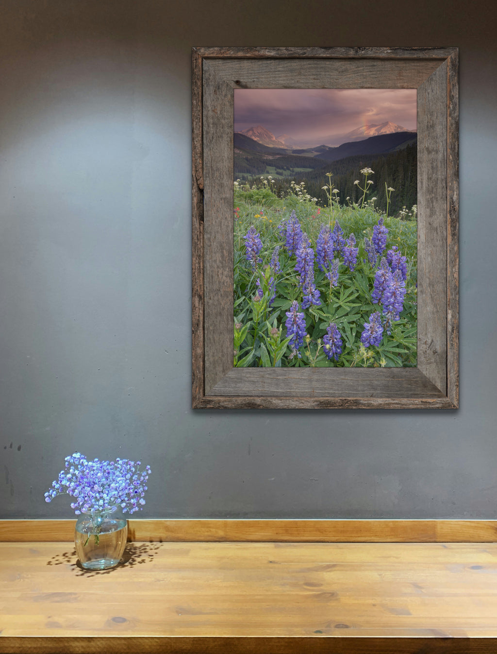 Lupine and Afternoon Rain Shower